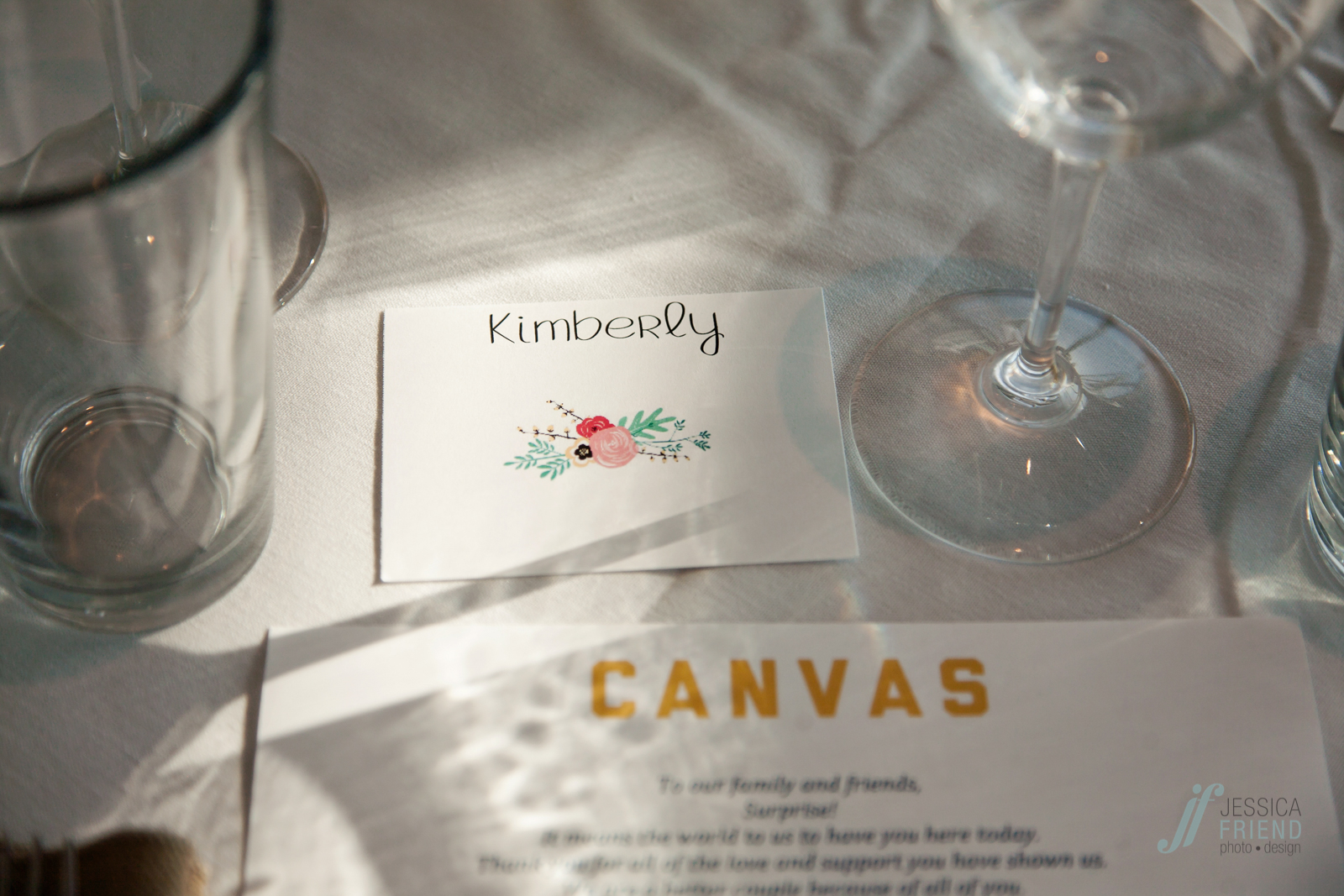 Intimate wedding at Canvas Lake Nona Orlando www.jessicafriendphotodesign.com