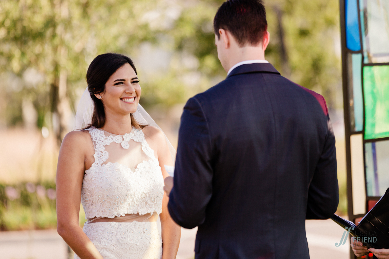 Intimate wedding at Canvas Lake Nona Orlando www.jessicafriendphotodesign.com