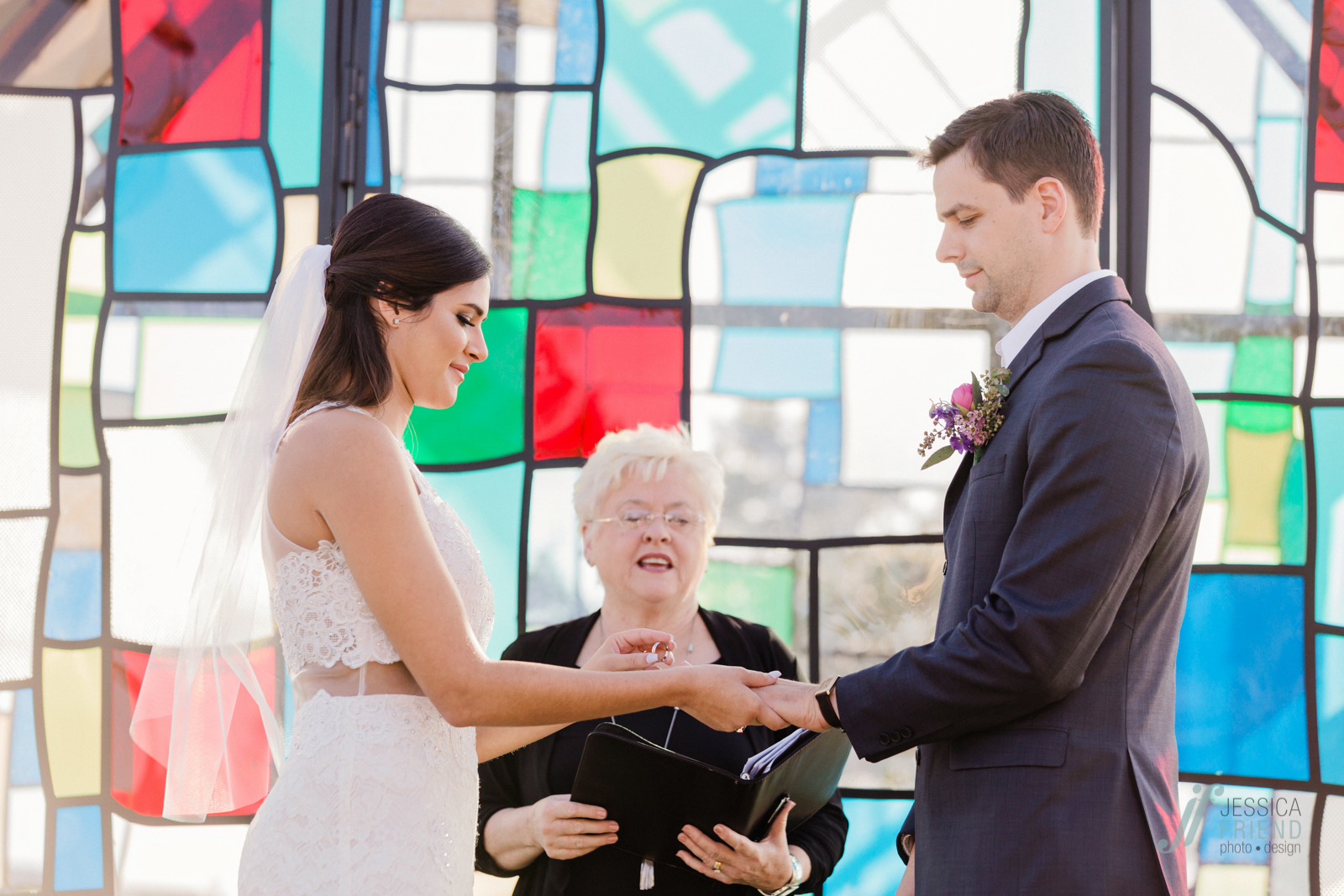Intimate wedding at Canvas Lake Nona Orlando www.jessicafriendphotodesign.com